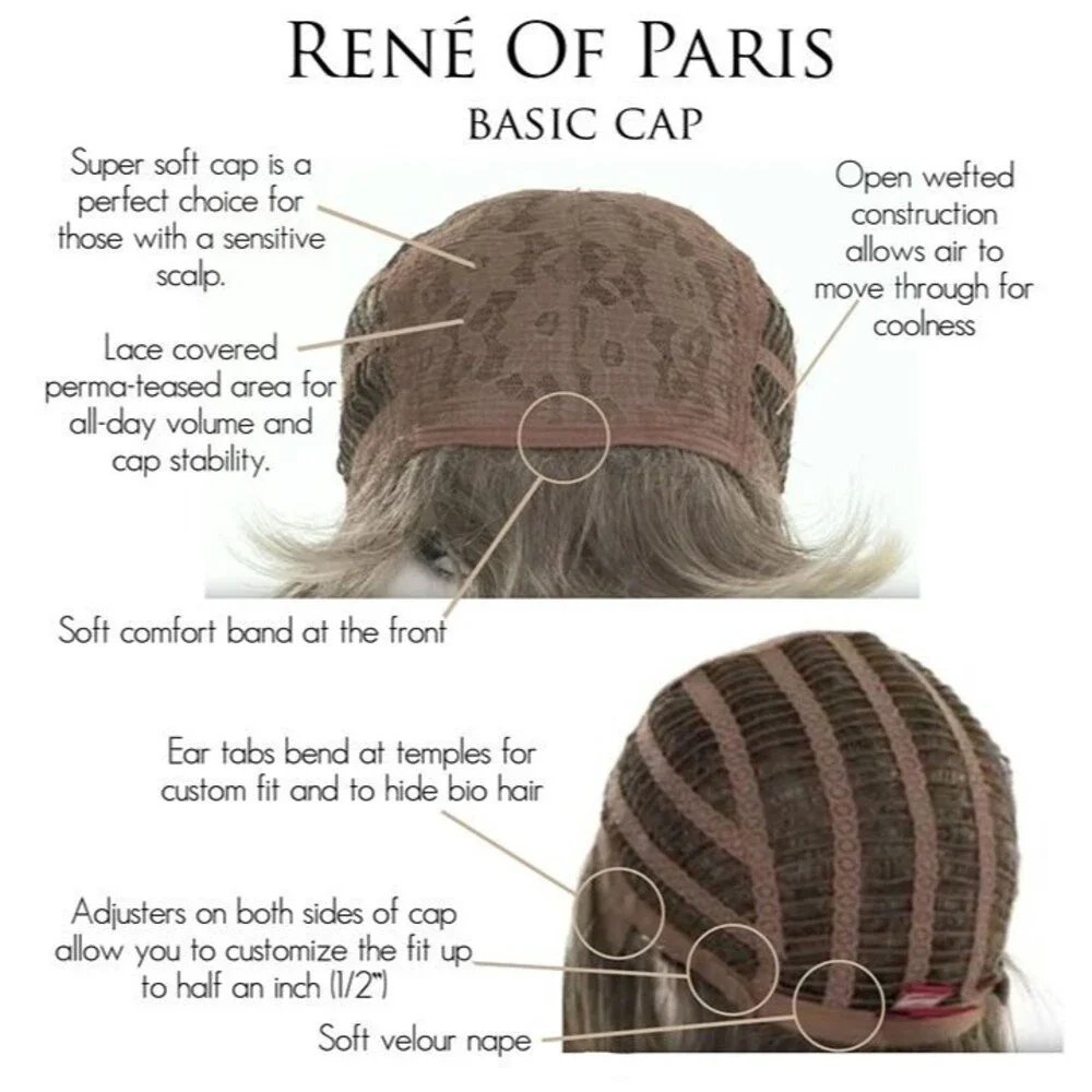 WYATT Wig by RENE OF PARIS, Spring Honey-R, Basic Cap, NEW